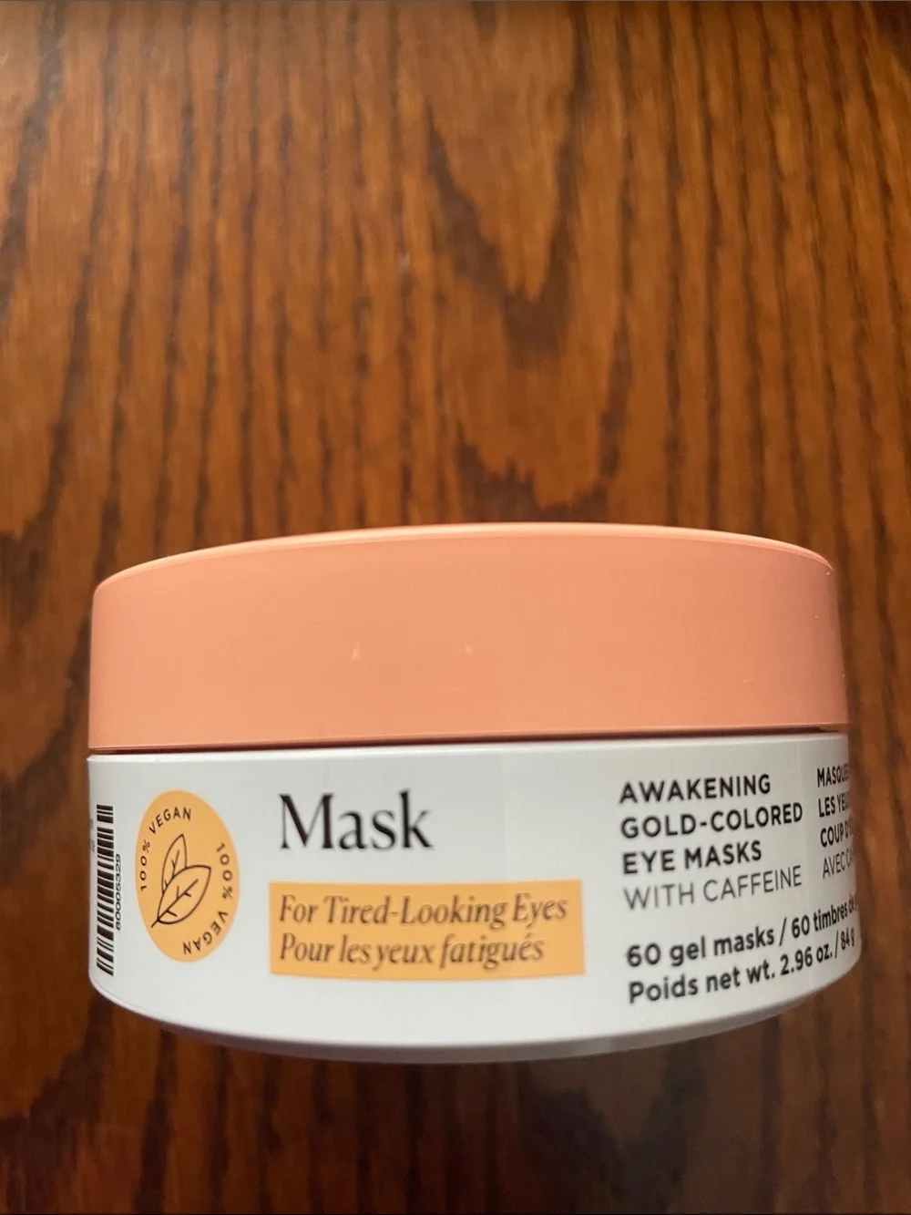 Arbonne Awakening Gold-Colored Eye Mask Gel Pads - Brand New